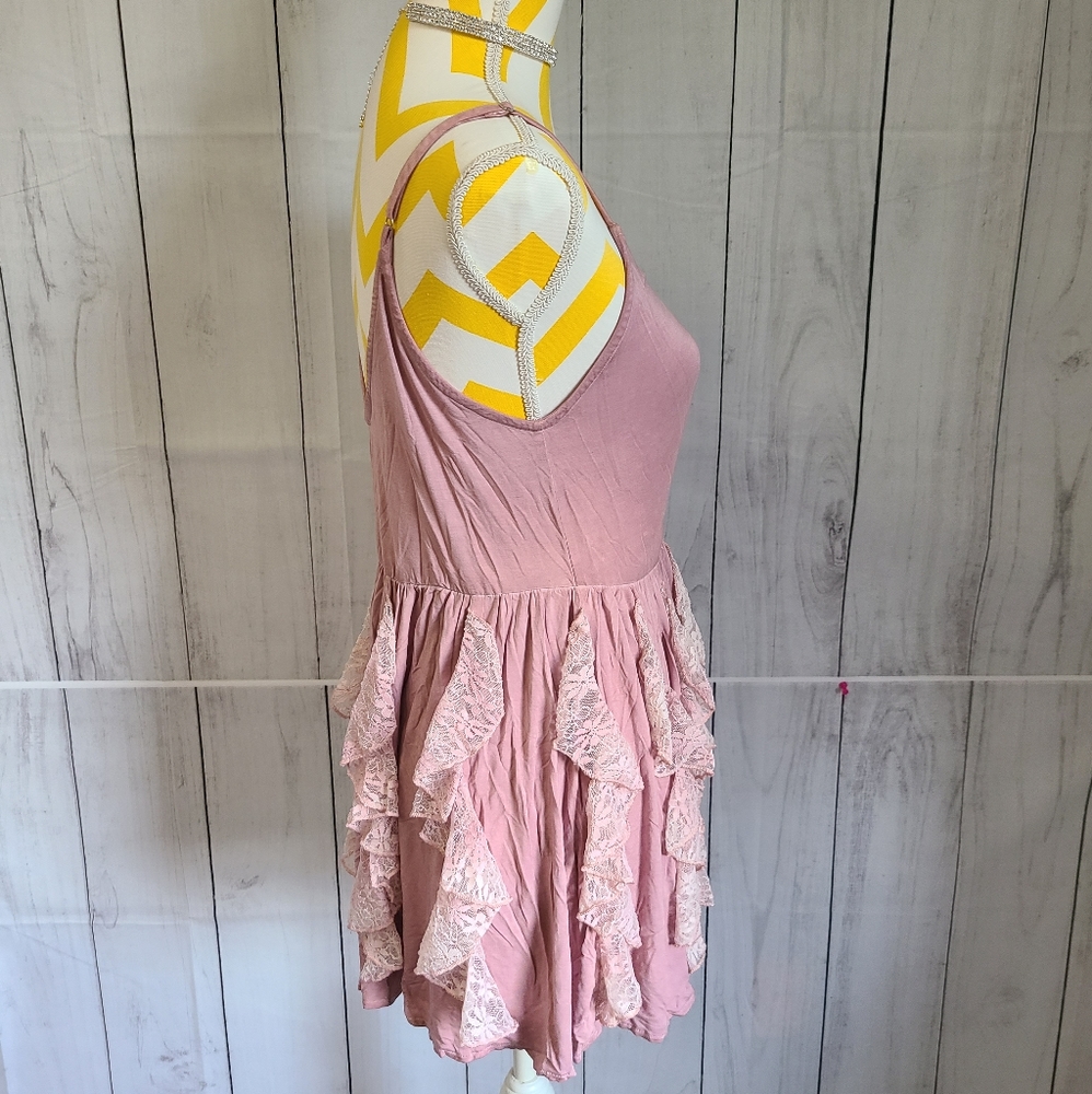 Pink Babydoll Ruffle Dress - Picture 11 of 14